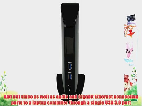 StarTech.com Universal USB 3.0 Laptop Docking Station-DVI with Audio and Ethernet - USB 3 Port