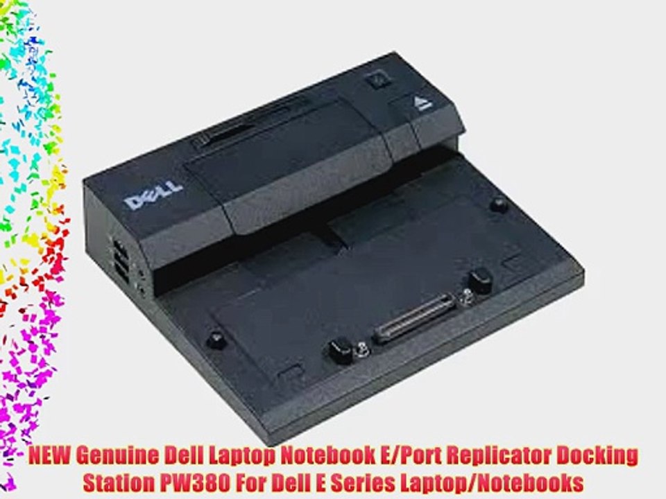 NEW Genuine Dell Laptop Notebook E/Port Replicator Docking Station PW380 For Dell E Series