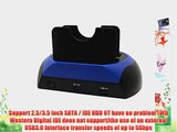 Sourcingbay USB 3.0 2.5/3.5 SATA/IDE Dual HDD Docking Station HDD Enclosure HDD Block Offline
