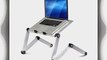 FURINNO X7-F Aluminum Adjustable Laptop Table/Portable Bed Tray/Book Stand with Cooler Fan