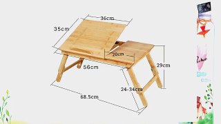 PAG Multi-functional Laptop and Reading Bamboo Stand Lap Desk/Breakfast Bamboo Bed Tray