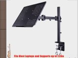 Single Laptop / Notebook Desk Mount / Stand Fully Adjustable Extension with Clamp by VIVO (STAND-V001L)