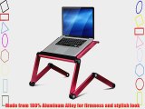 FURINNO A6-F-Pink Ergonomics Aluminum Vented AdJustable Multi-Functional Laptop Desk/Portable