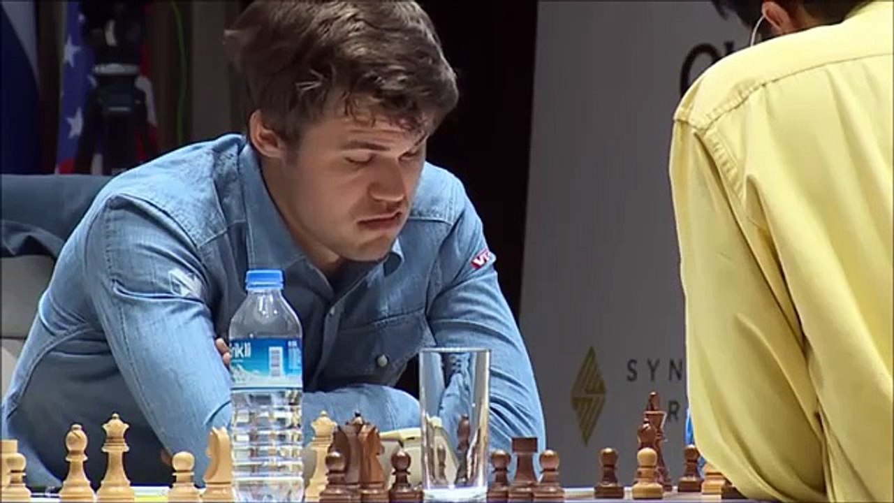 Magnus Carlsen Upset, Bored and Unhappy moments against Anand - Shamkir Chess Tournament 2015