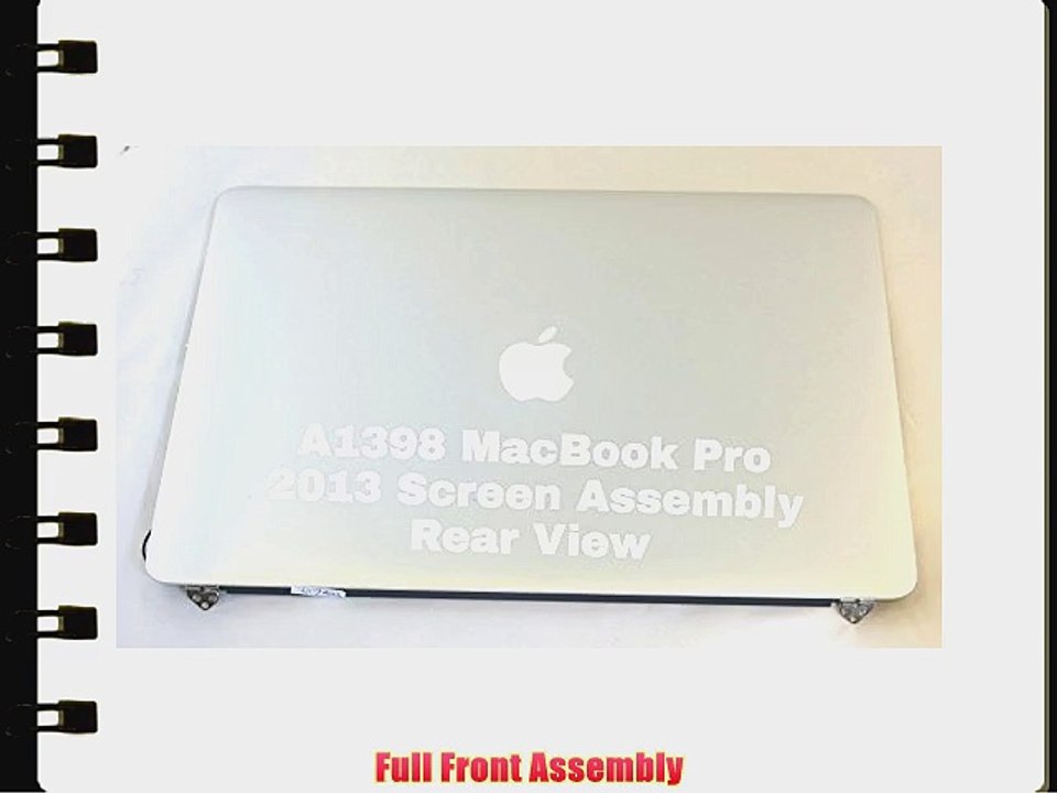 LCD LED Display Screen Assembly for Apple MacBook Pro Retina Display 15 Model A1398. (Late