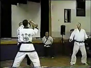 jump spinning axe kick