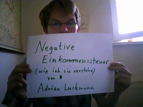 Negative Einkommenssteuer (Bedingungsloses Grundeinkommen und Flattax)