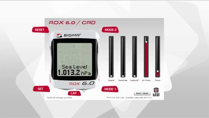 SIGMA SPORT // ROX 6.0 / CAD // Settings (EN)
