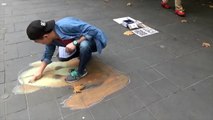 43rd busking (street art in melb) _ by. Anderson
