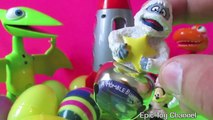 SURPRISE EGGS Dinosaur Train with Mickey Mouse, Minnie Mouse, Buddy, Tiny from Dinosaur Train TOYS