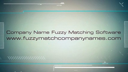 Company Name Fuzzy Matching Software