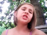 Cute girl sings let it go