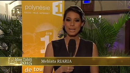 Mehiata Riaria, Miss Tahiti 2013, ouvre la soirée