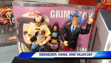 GTS WRESTLING: Flaming Tables! WWE Mattel Figure Matches Animation! Elite Figures!