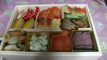 Japanese NewYear traditional cuisine,opening Video of New Year dishes
