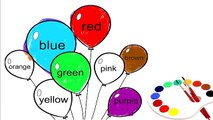 New Color the Balloons Coloring For Children //  Learn Color the Ballons