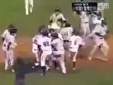 Funny Baseball Moments 2015 Korean Baseball Fights Funny