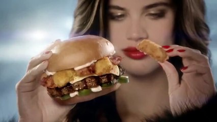 Carl's Jr. Sara Sampaio Commercial 2015 Too Hot to Handle