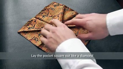 How To Fold A Pocket Square - Three Point