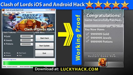 Clash of Lords Cheat 2015 Free Gold - No jailbreak -- V1.02 Hack for Clash of Lords