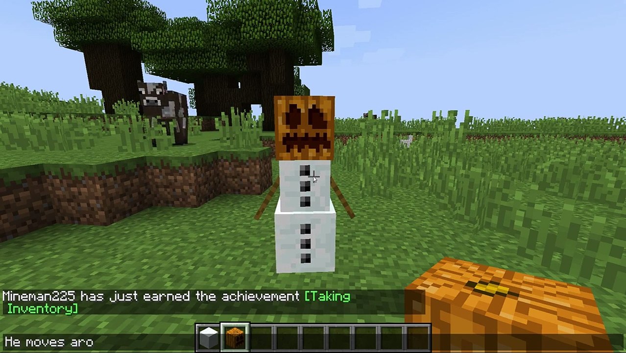 How to make a Snowman in Minecraft
