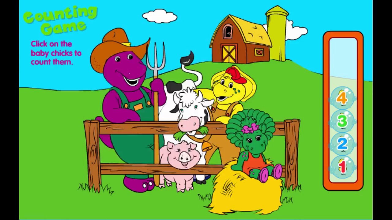 Barney & Friends Count with BJ Animation Sprout PBS Kids Game Play Walkthrough