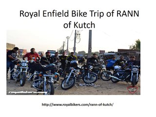 Royal Enfield Bike Tours of RANN of Kutch