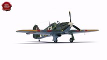 British Fighter Aircraft Hawker Hurricane Rigged