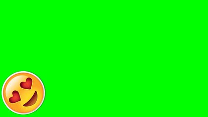 #33 - Green Screen Animation (Shaped Eyes Emoji) || Free to use!
