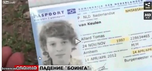 MH17 FAKE PASSPORTS LIKE NEW