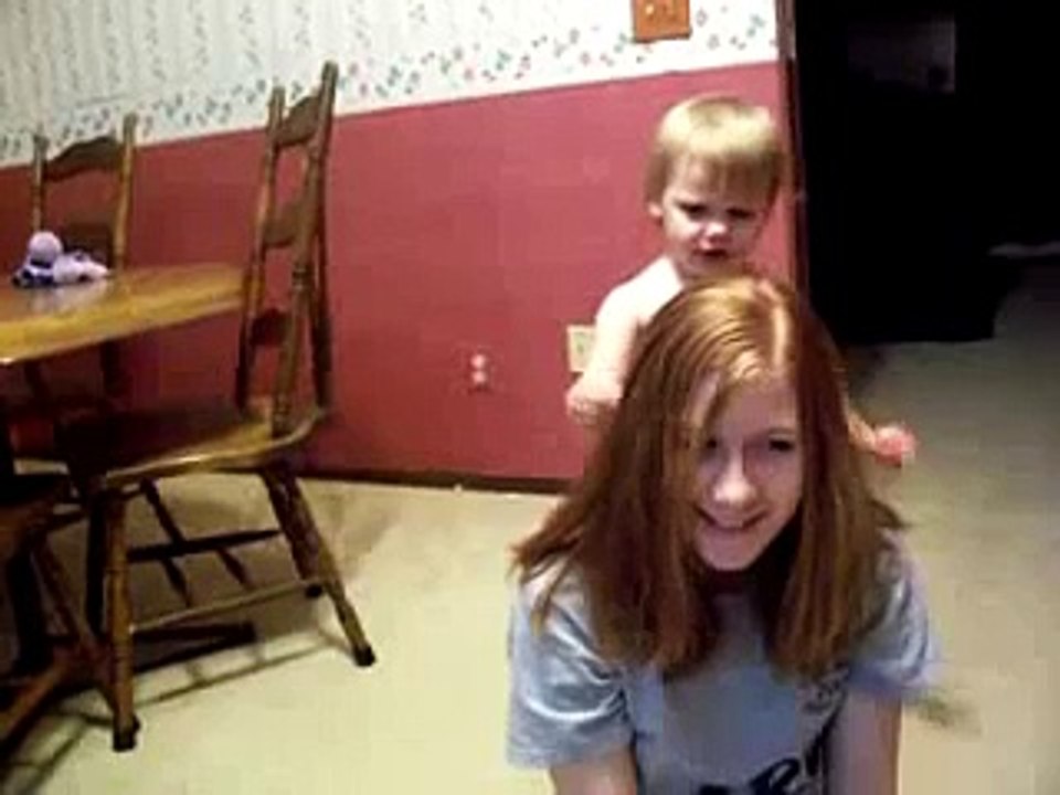 Playing with hair