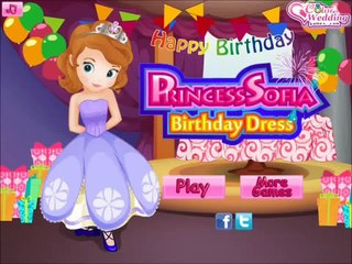 ♥ Sofia The First - Princess Sofia Birthday Dress - Dress Up Game - MaFa