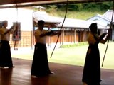 Japanese archery practice