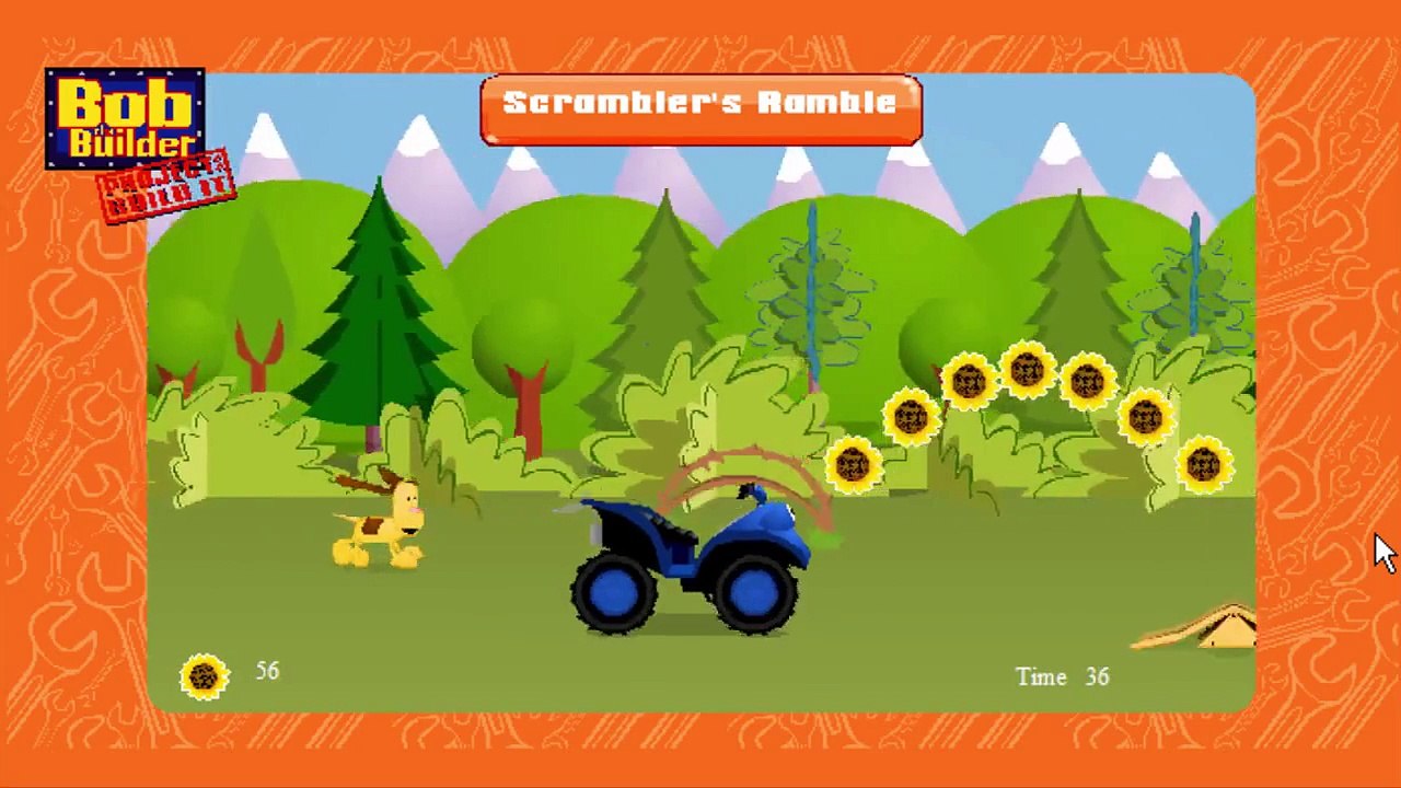 Bob the Builder Scrambler's Ramble Animation Sprout PBS Kids Game Play Walkthrough