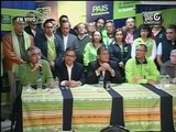Declaraciones del Presidente Rafael Correa y de Augusto Barrera tras conocer resultados