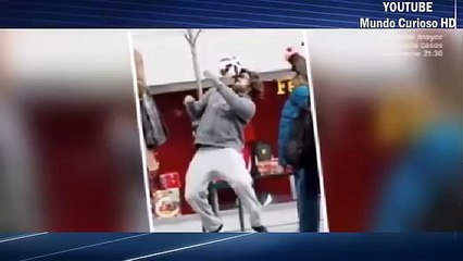 [FULL] Cristiano Ronaldo dresses up as a beggar to surprise and play football with kids in Madrid