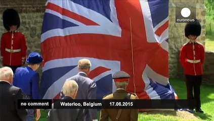 Prince Charles unveils Battle of Waterloo memorial