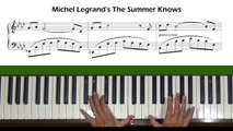 The Summer Knows by Michel Legrand Piano Tutorial