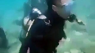 Subhan ALLAH Scuba team performing prayer under water (www.dailymaza.info)