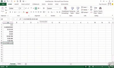 MS Excel - Working With Time In Excel 06-01
