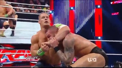 John Cena vs Randy Orton WWE Monday Night RAW 2-_10-_2014 (10-_2-_14) (10th Febr