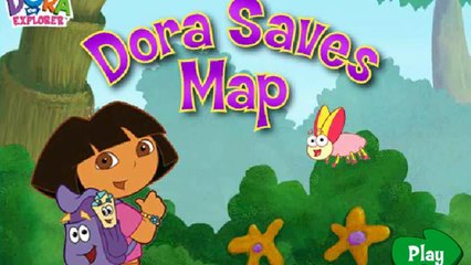 DORA THE EXPLORER - Dora Saves Map (For Kids) | New English Full Game (2014)