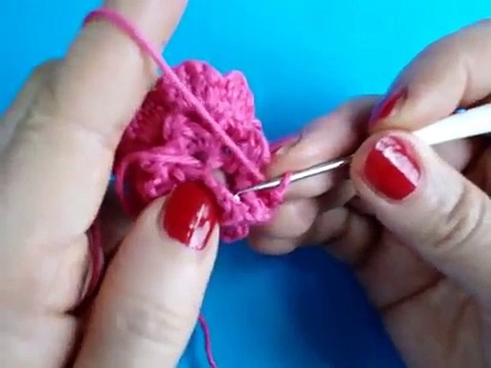 Вязаные цветы Урок 5 Ирландский цветок Crochet flower pattern