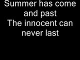 Green Day   Wake Me Up When September Ends with lyrics on screen
