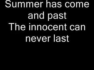 Green Day   Wake Me Up When September Ends with lyrics on screen