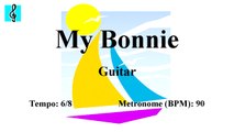 Violin Tutorial - My Bonnie (Sheet music - Guitar chords)