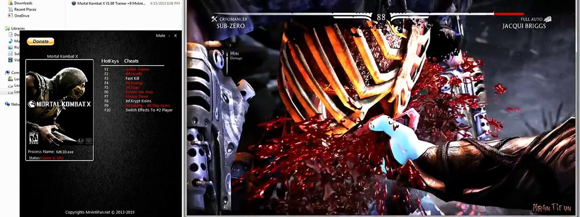 Mortal Kombat X Trainer +9