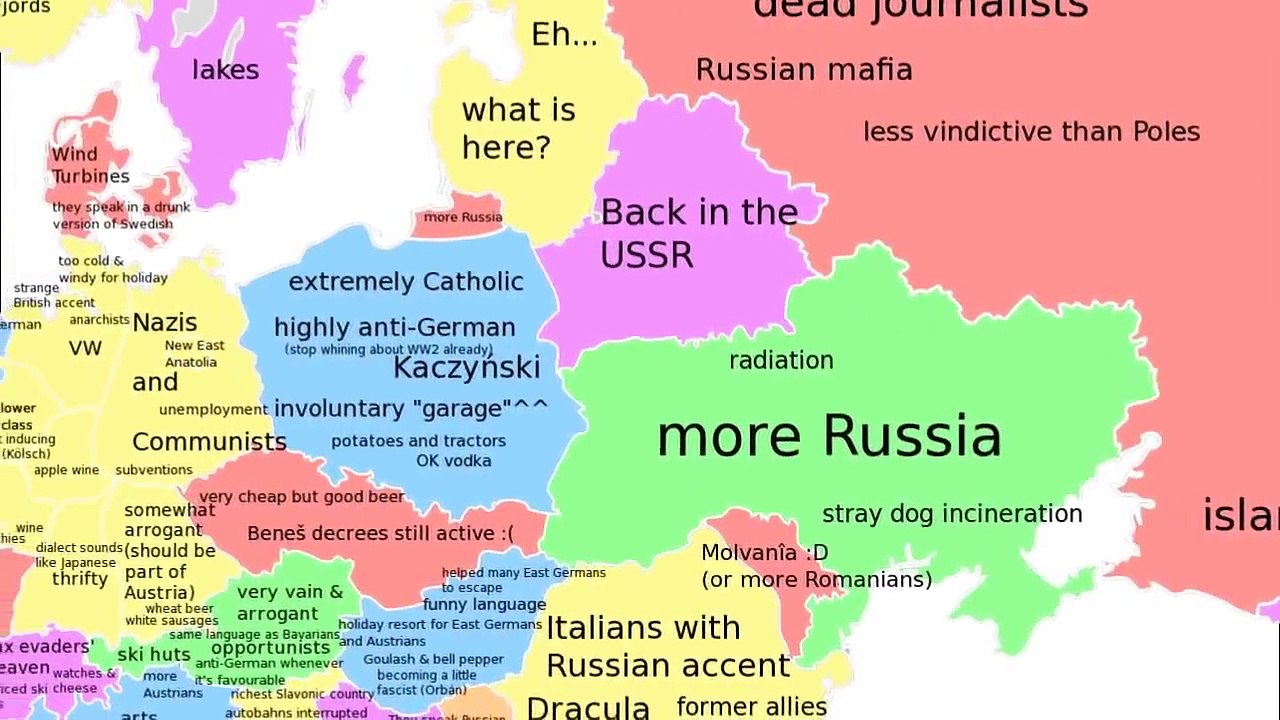 History Maps (Funny) - Europe according to a German