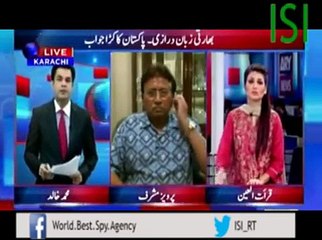 ISI - Gen (R) Pervaiz Musharraf Mouth Breaking Reply to Indian...