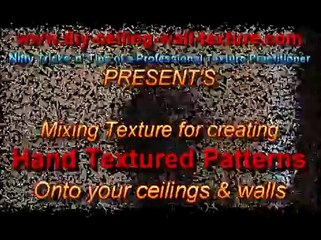 Drywall Ceiling Mud Texture: Correct Consistency for Comb Pattern Effects